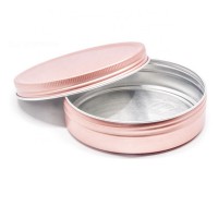 Hot Sale rose gold screw aluminum tin can 2oz 4oz 6oz 8oz