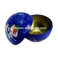 Hot Sale Christmas Candy Storage Tin Can Ball Tin